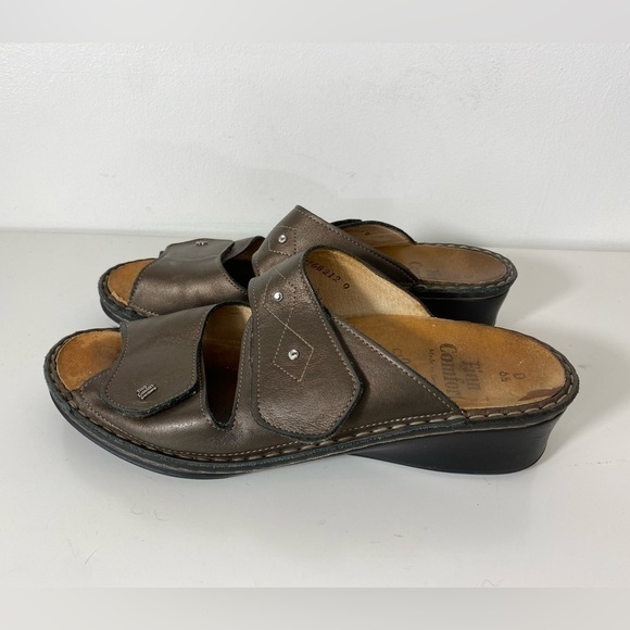 Finn comfort Sandals Womens size 9 US (6.5 UK) Brown Leather Made in Germany - Picture 2 of 12